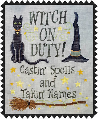 Witch On Duty / Waxing Moon Designs