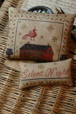 Silent Night Pinkeep & Ornament / Stacy Nash Primitives