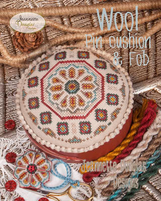 Wool Pincushion & Fob / Jeannette Douglas Designs