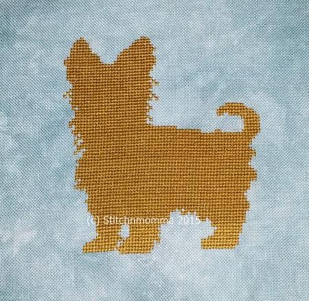 Dog Silhouette - Yorkshire Terrier - Yorkie / Stitchnmomma