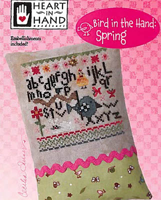 Bird In The Hand - Spring (w/embellishment) / Heart In Hand Needleart