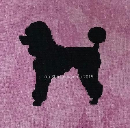 Dog Silhouette - Poodle / Stitchnmomma