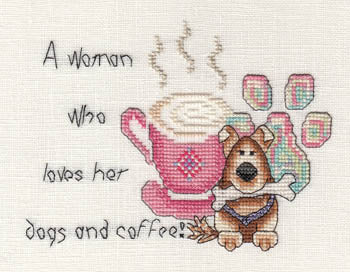 Woman Who Loves Her Dogs And Coffee / MarNic Designs