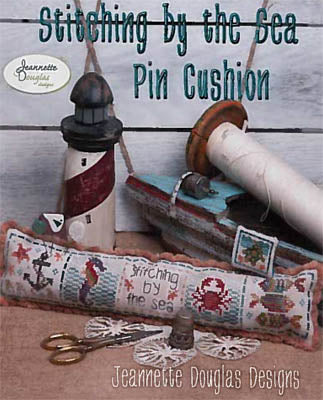 Stitching By The Sea Pin Cushion / Jeannette Douglas Designs