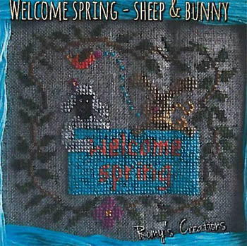 Welcome Spring Sheep & Bunny / Romy's Creations