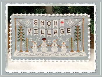 Snow Village 1: Banner / Country Cottage Needleworks