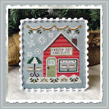 Snow Village 5: Frozen Hot Chocolate Shop / Country Cottage Needleworks