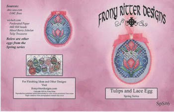 Tulips And Lace Egg / Frony Ritter Designs