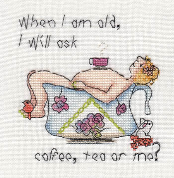 When I Am Old I Will Ask Coffee, Tea or Me? / MarNic Designs