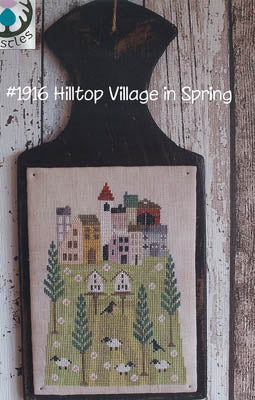 Hilltop Village In Spring / Thistles