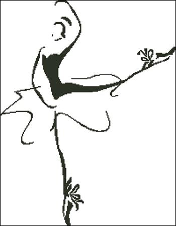 Ballerina Silhouette / Charting Creations