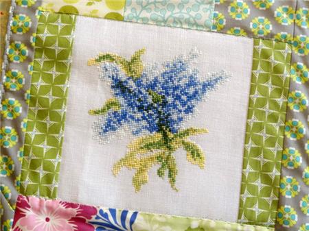 Blue Lilacs / Country Garden Stitchery