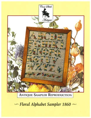 Floral Alphabet Sampler 1860 / Cross Stitch Antiques