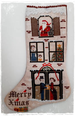 Vintage Christmas Stocking / Fairy Wool In The Wood