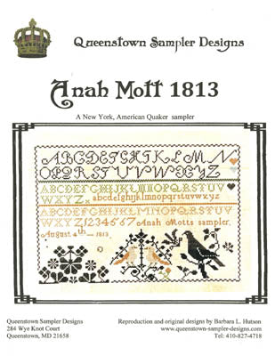 Anah Mott 1813 / Queenstown Sampler Designs