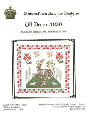 OH Deer c.1830 / Queenstown Sampler Designs