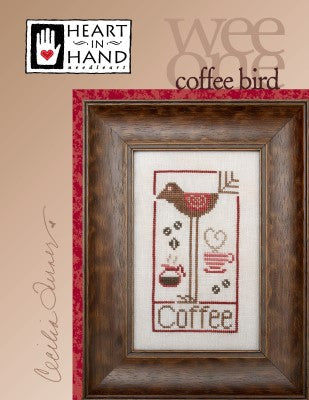 Wee One - Coffee Bird / Heart In Hand Needleart