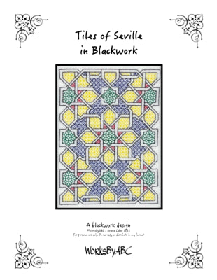 Tiles Of Seville In Blackwork / Works By ABC