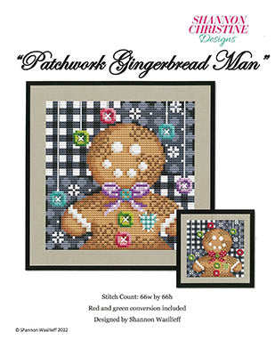 Patchwork Gingerbread Man / Shannon Christine Designs