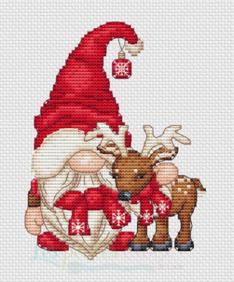Reindeer Christmas Gnome / Les Petites Croix De Lucie