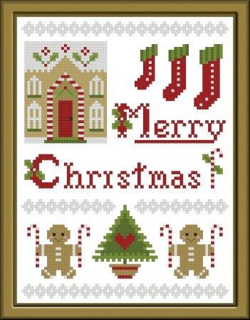 More Gingerbread & Candycanes / Plum Pudding NeedleArt
