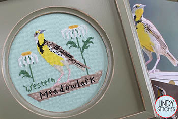 Western Meadowlark Bird CrushClub / Lindy Stitches