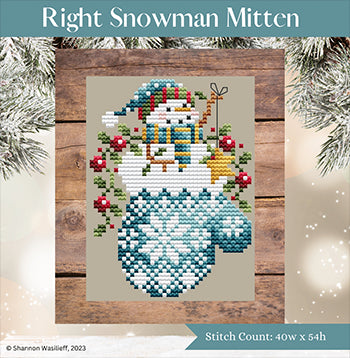 Right Snowman Mitten / Shannon Christine Designs