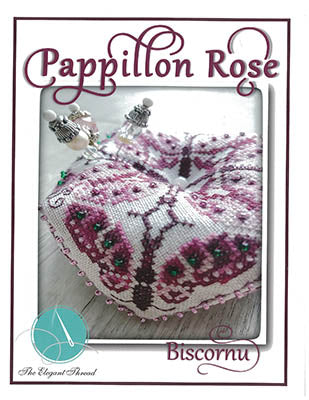Pappillon Rose Biscornu / Elegant Thread, The