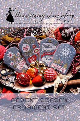 Advent Season Ornament Set / Heartstring Samplery