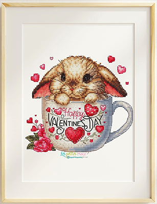 Happy Valentine's Day (Rabbitin Teacup) / Les Petites Croix De Lucie