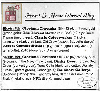 Heart & Home Thread Package / Jeannette Douglas Designs