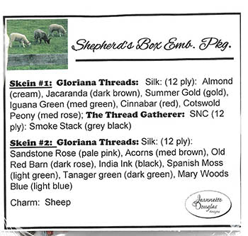 Shepherd's Box Emb. Package / Jeannette Douglas Designs