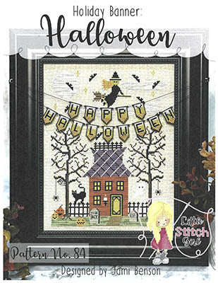 Halloween Holiday Banner / Little Stitch Girl