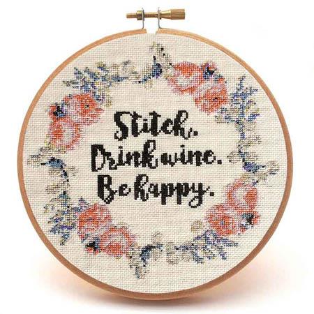 Stitch & Drink Wine / Peacock & Fig