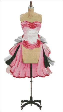French Pink White Bustier / PinoyStitch