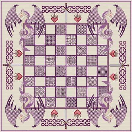 Dragon Chessboard - Purple / DoodleCraft Design Ltd