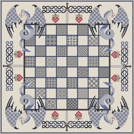 Dragon Chessboard - Blue / DoodleCraft Design Ltd