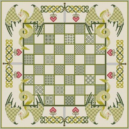 Dragon Chessboard - Green / DoodleCraft Design Ltd