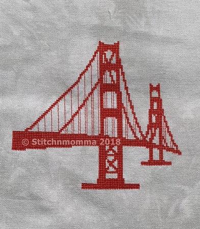 Golden Gate Bridge Silhouette / Stitchnmomma