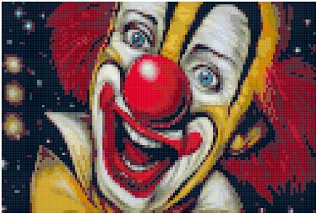 Dark Retro Clown / Kustom Cross Stitch