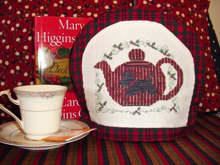 Christmas Tea with Scottie / Country Garden Stitchery