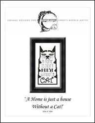 "A home is just a house without a cat!" / StitchyFish Designs