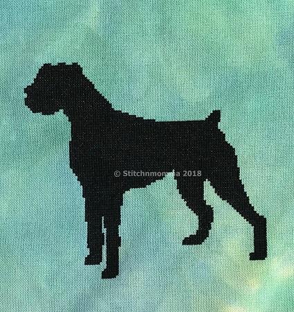 Dog Silhouette - Boxer / Stitchnmomma