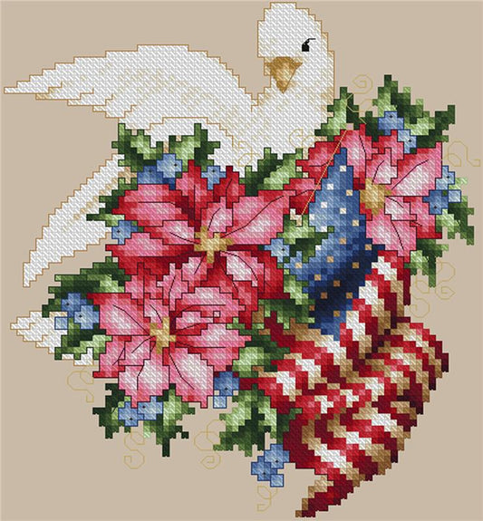American Christmas Dove / Kitty & Me Designs