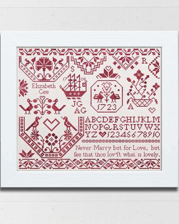 Elizabeth Gee: A Quaker Sampler / Modern Folk Embroidery