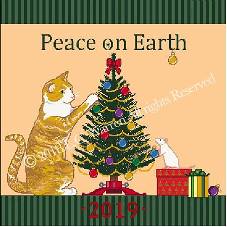 Peace on Earth: A Cat & Mouse Christmas / PurrCat CrossStitch