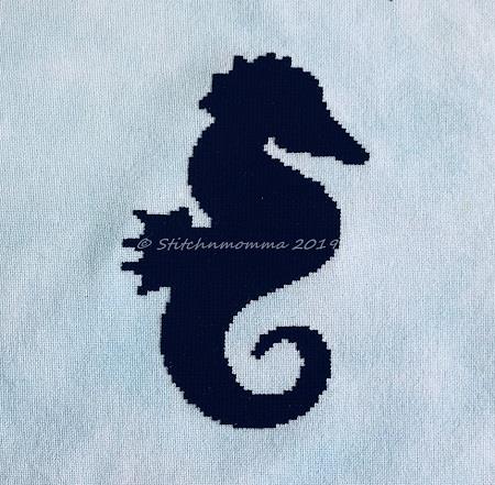 Seahorse Silhouette / Stitchnmomma