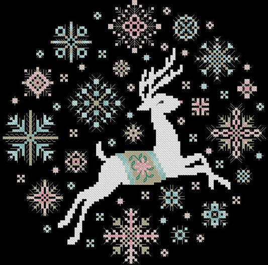 Snowflake Reindeer / Kitty & Me Designs