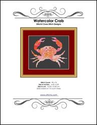 Watercolor Crab Cross Stitch Pattern / StitchX Craft Designs