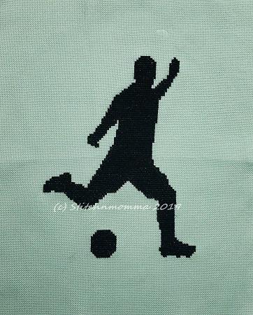 Soccer Player Silhouette / Stitchnmomma